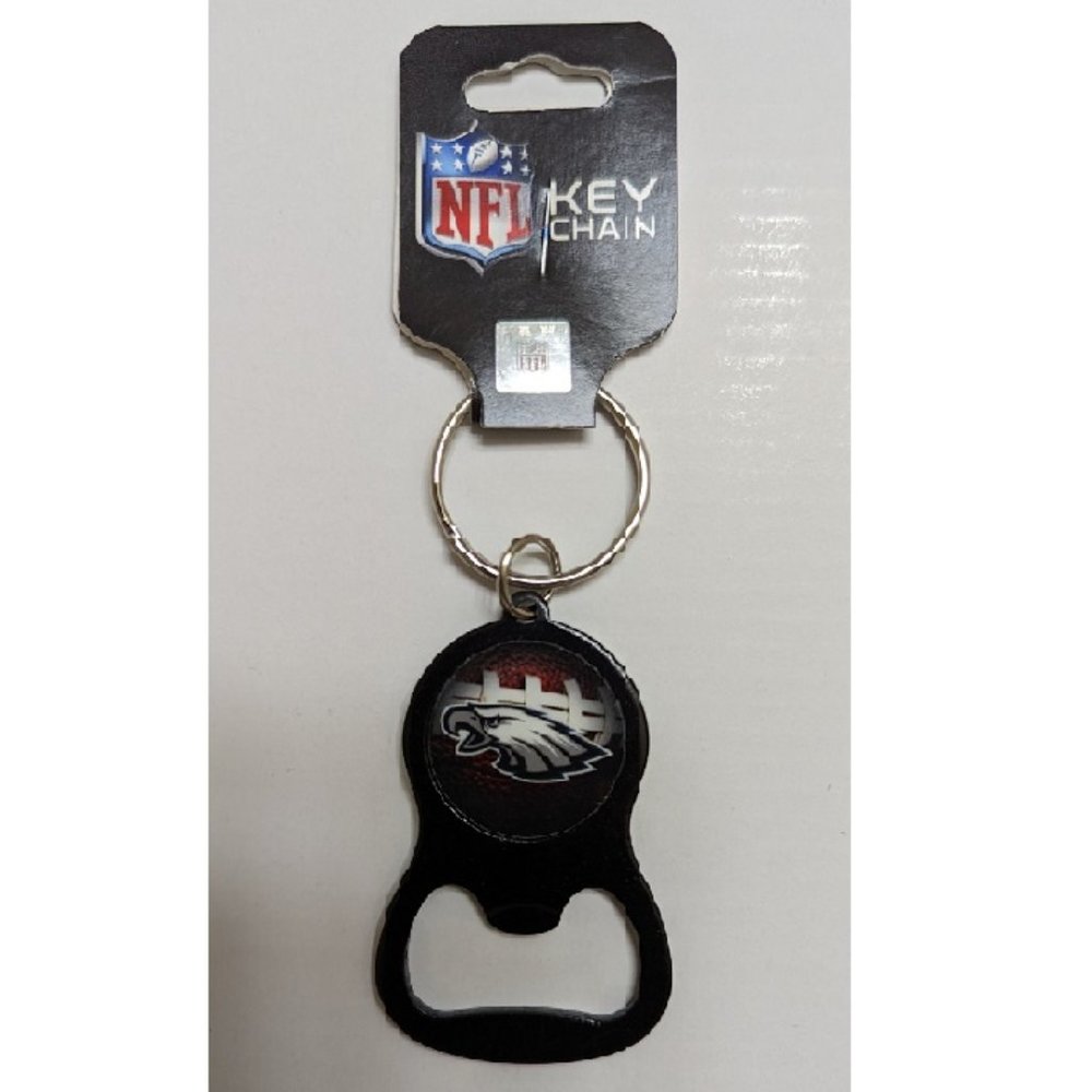 🏈🆕 BALTIMORE EAGLES KEYCHAIN/BEVERAGE BOTTLE OPENER WITH KEY RING - …